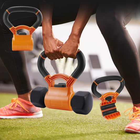Turn Dumbbells Into Kettlebells – Portable Grip Adapter